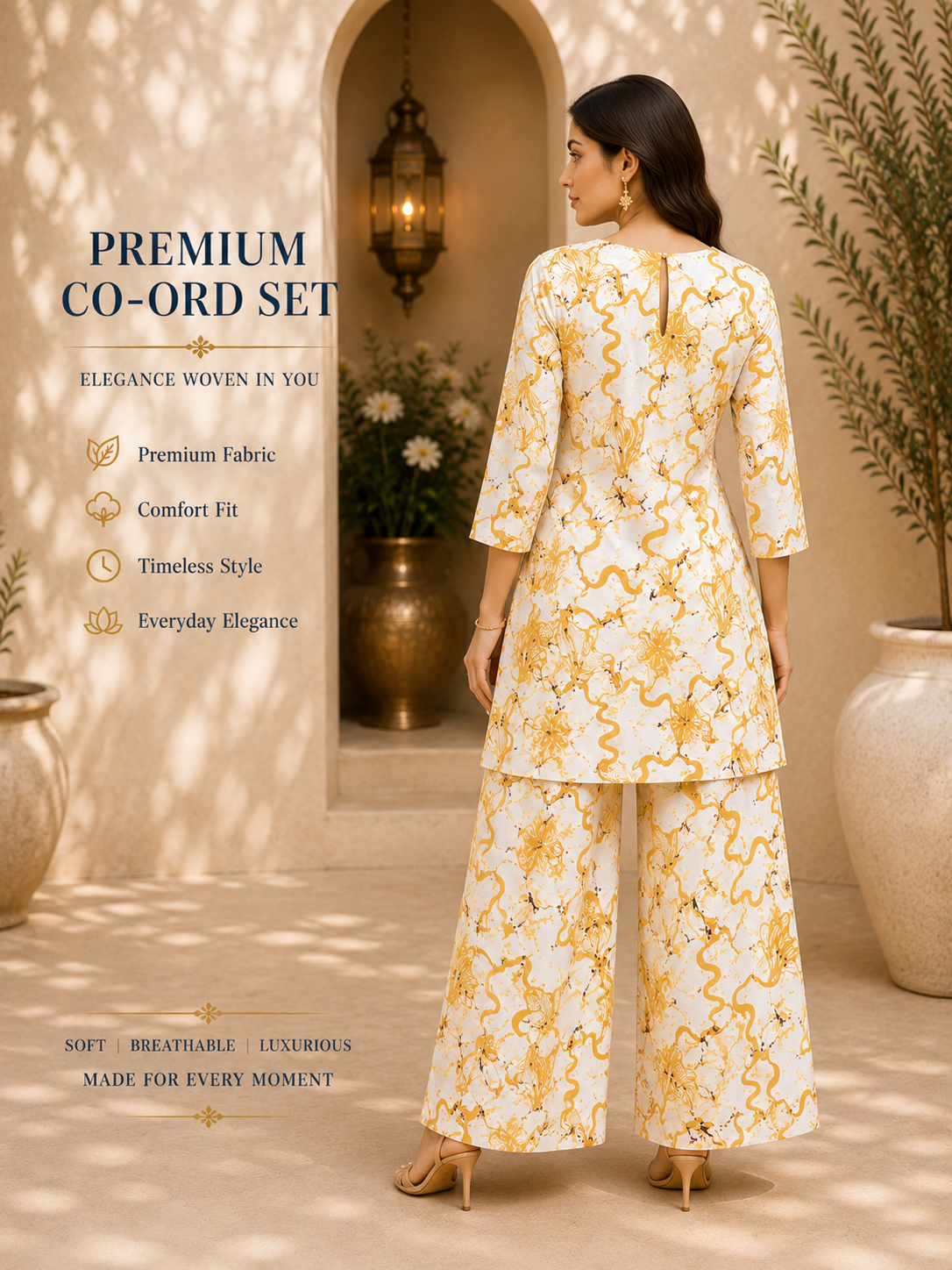 Premium Printed Women's Co-Ord Set | Elegant Comfort Fit