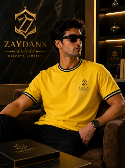 ZAYDANS Premium Yellow Signature T-Shirt