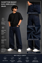 Premium  Baggy Jeans – Non Lycra Denim | Oversized Fit